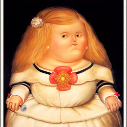 费尔南多·博特罗(Fernando Botero)高清作品:Menina (After Velazquez)