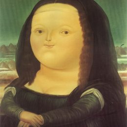 《蒙娜丽莎》费尔南多·博特罗(Fernando Botero)高清作品欣赏