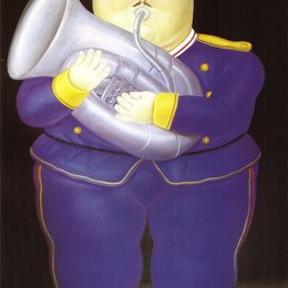 《音乐家》费尔南多·博特罗(Fernando Botero)高清作品欣赏