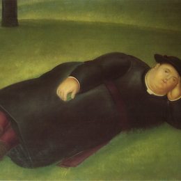 《牧师延伸》费尔南多·博特罗(Fernando Botero)高清作品欣赏