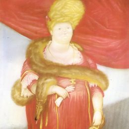 《女主角》费尔南多·博特罗(Fernando Botero)高清作品欣赏