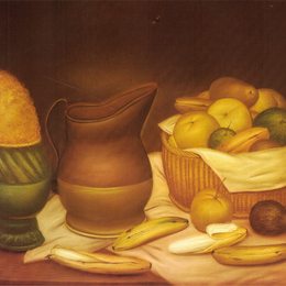 《静物》费尔南多·博特罗(Fernando Botero)高清作品欣赏