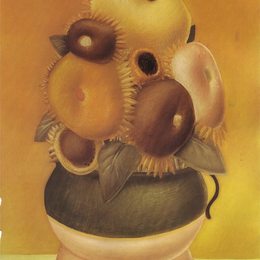 《向日葵》费尔南多·博特罗(Fernando Botero)高清作品欣赏