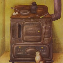 《烹饪》费尔南多·博特罗(Fernando Botero)高清作品欣赏