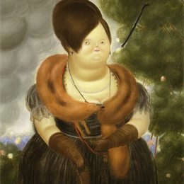 《第一夫人》费尔南多·博特罗(Fernando Botero)高清作品欣赏