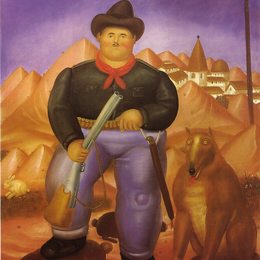 《猎人》费尔南多·博特罗(Fernando Botero)高清作品欣赏