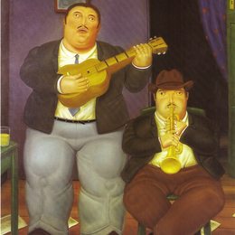 《音乐家》费尔南多·博特罗(Fernando Botero)高清作品欣赏