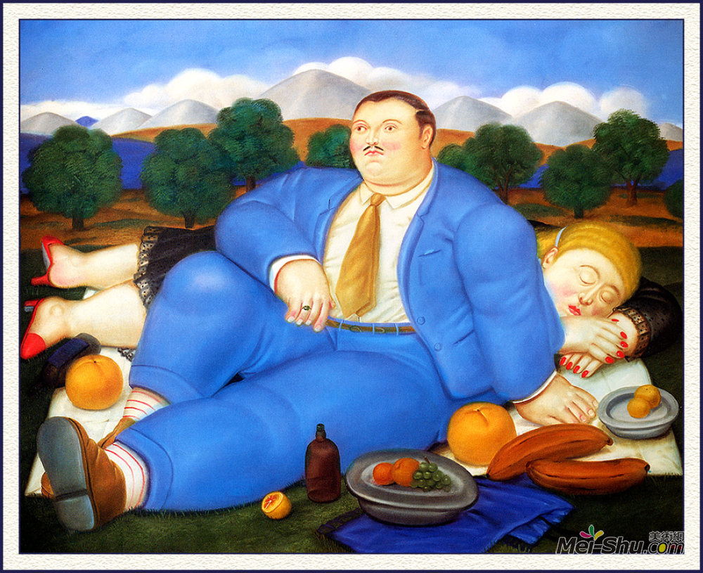 费尔南多·博特罗(fernando botero)高清作品《午睡》