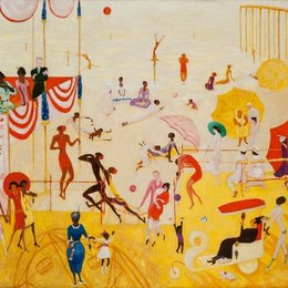 《阿什伯里公园南部》弗洛琳·史提海莫(Florine Stettheimer)高清作品欣赏