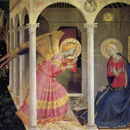 《报喜》弗拉·安吉利科(Fra Angelico)高清作品欣赏