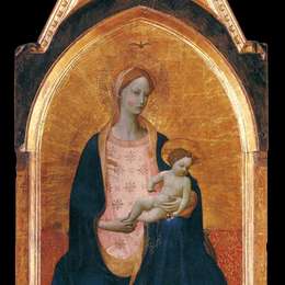 《谦卑的麦当娜》弗拉·安吉利科(Fra Angelico)高清作品欣赏