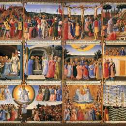 《基督生活的场景》弗拉·安吉利科(Fra Angelico)高清作品欣赏