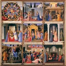 《基督生活的场景》弗拉·安吉利科(Fra Angelico)高清作品欣赏