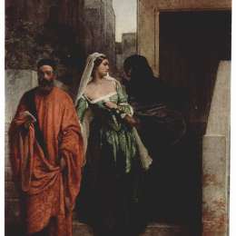 《威尼斯妇女》弗朗切斯科·海兹(Francesco Hayez)高清作品欣赏