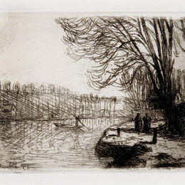 弗朗西斯·毕卡比亚(Francis Picabia)高清作品:Banks of the Loin, Saint Mammes