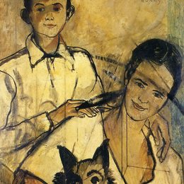 《珍妮、洛伦佐和兔子》弗朗西斯·毕卡比亚(Francis Picabia)高清作品欣赏