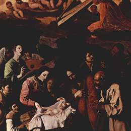 《牧羊人的朝拜》弗朗西斯柯·德·苏巴朗(Francisco de Zurbaran)高清作品欣赏