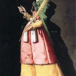 《圣阿波罗尼亚》弗朗西斯柯·德·苏巴朗(Francisco de Zurbaran)高清作品欣赏