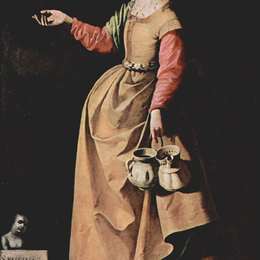 《塞维利亚圣鲁菲娜》弗朗西斯柯·德·苏巴朗(Francisco de Zurbaran)高清作品欣赏