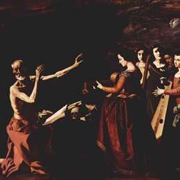 《圣·杰罗姆的诱惑》弗朗西斯柯·德·苏巴朗(Francisco de Zurbaran)高清作品欣赏