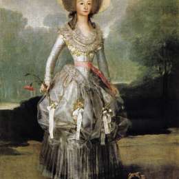 弗朗西斯科·戈雅(Francisco Goya)高清作品:Marquesa Mariana de Pontejos