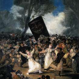 《沙丁鱼的葬礼》弗朗西斯科·戈雅(Francisco Goya)高清作品欣赏