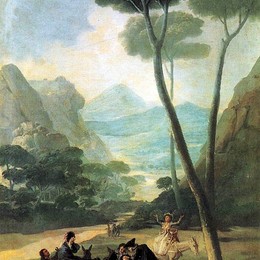 《坠落或事故》弗朗西斯科·戈雅(Francisco Goya)高清作品欣赏