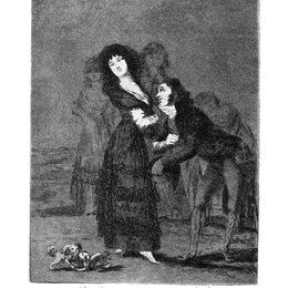 《谁更能克服？》弗朗西斯科·戈雅(Francisco Goya)高清作品欣赏