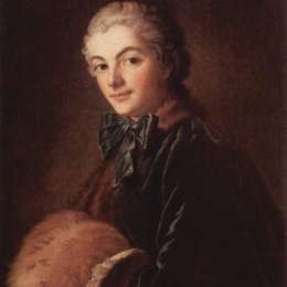 弗朗索瓦·布歇(Francois Boucher)高清作品:Portrait of a Lady with Muff