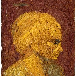 弗兰克·奥尔巴赫(Frank Auerbach)高清作品:Head of E.O.W.