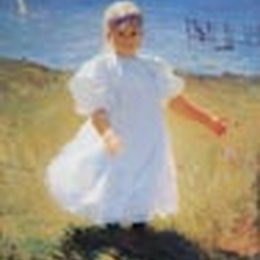 《阳光下的孩子》弗兰克 W · 本森(Frank W. Benson)高清作品欣赏