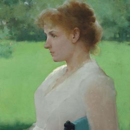 《在夏天》弗兰克 W · 本森(Frank W. Benson)高清作品欣赏