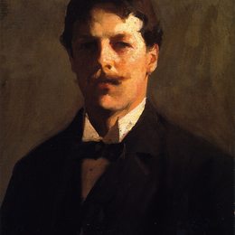 《自画像》弗兰克 W · 本森(Frank W. Benson)高清作品欣赏