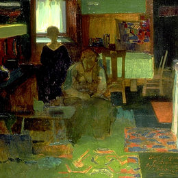 《壁画素描》弗兰克 W · 本森(Frank W. Benson)高清作品欣赏