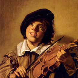 《男孩拉小提琴》弗朗斯·哈尔斯(Frans Hals)高清作品欣赏