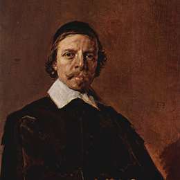 《一个人的肖像，可能是牧师》弗朗斯·哈尔斯(Frans Hals)高清作品欣赏