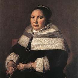 《坐着的女人的肖像》弗朗斯·哈尔斯(Frans Hals)高清作品欣赏