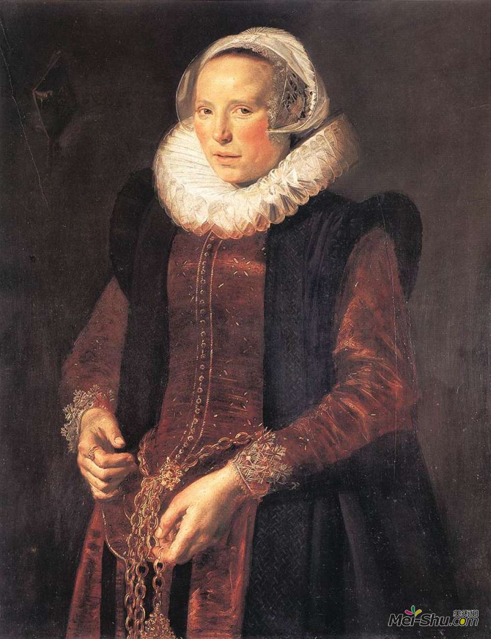 《女性肖像》弗朗斯·哈尔斯(frans hals)高清作品欣赏