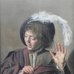 《用笛子唱歌的男孩》弗朗斯·哈尔斯(Frans Hals)高清作品欣赏