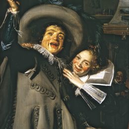 弗朗斯·哈尔斯(Frans Hals)高清作品:Young Man and Woman in an Inn (Yonker Ramp and His Sweethear