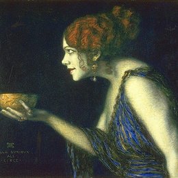 弗朗兹·斯托克(Franz Stuck)高清作品:Tilla Durieux as Circe