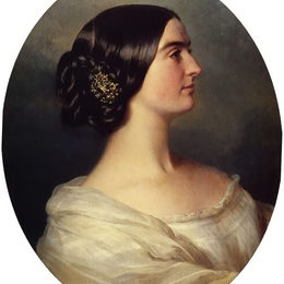 弗兰兹-温特豪德(Franz Xaver Winterhalter)高清作品:Charlotte Stuart, Viscountess Canning