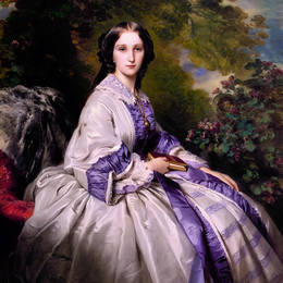 弗兰兹-温特豪德(Franz Xaver Winterhalter)高清作品:Countess Alexander Nikolaevitch Lamsdorff