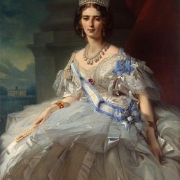 弗兰兹-温特豪德(Franz Xaver Winterhalter)高清作品:Portrait of Princess Tatiana Alexanrovna Yusupova