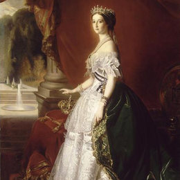 弗兰兹-温特豪德(Franz Xaver Winterhalter)高清作品:Portrait of the Empress Eug&amp;ampénie