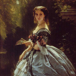 弗兰兹-温特豪德(Franz Xaver Winterhalter)高清作品:Princess Elizabeth Esperovna Belosselsky