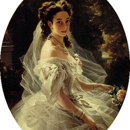 《梅特涅公主波琳》弗兰兹-温特豪德(Franz Xaver Winterhalter)高清作品欣赏