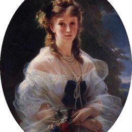 弗兰兹-温特豪德(Franz Xaver Winterhalter)高清作品:Sophie Trobetskoy, Duchess of Morny