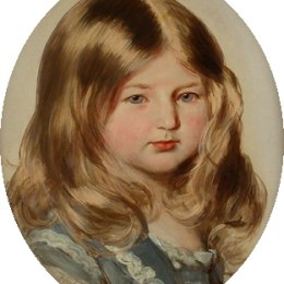 《萨克西-哥达科堡阿玛丽公主肖像画研究》弗兰兹-温特豪德(Franz Xaver Winterhalter)高清作品欣赏