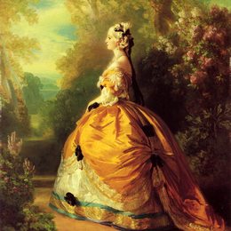 弗兰兹-温特豪德(Franz Xaver Winterhalter)高清作品:The Empress Eug&amp;ampénie